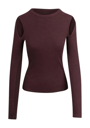 AGOLDE Pierce cut-out longsleeve T-shirt - Brown