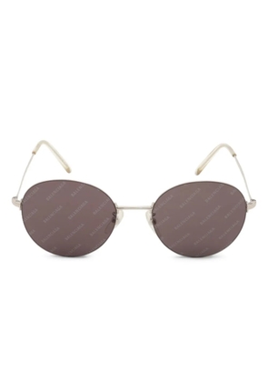 Balenciaga Pre-Owned 2010-2020s Logomania round-frame sunglasses - Silver