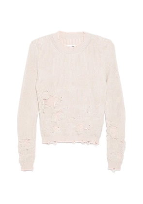 MM6 Maison Margiela distressed sweater - Pink