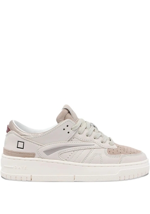 D.A.T.E. Torneo suede leather sneakers - Neutrals