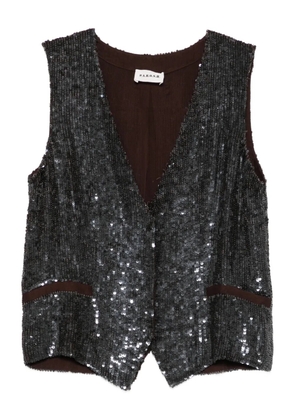 P.A.R.O.S.H. Gadget sequin embellished vest - Grey