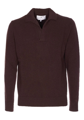 SEVEN GAUGE long-sleeves V-neck sweater - Brown
