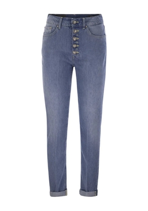 DONDUP Koons jewelled five-pocket jeans - Blue