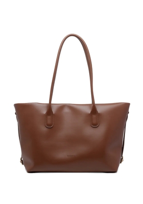 Themoirè tallia magnetic closure shoulder bag - Brown