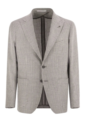 Tagliatore Montecarlo peaked-lapel patch-pocket blazer - Grey
