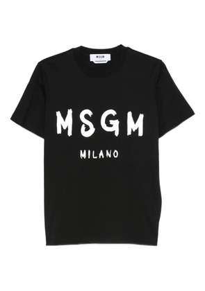 MSGM milano logo T-shirt - Black
