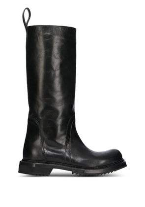 Rick Owens Cyclops leather knee-high boots - Black