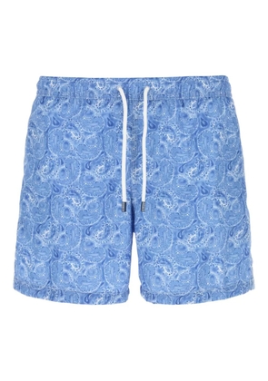 Fedeli printed swimming shorts - Blue