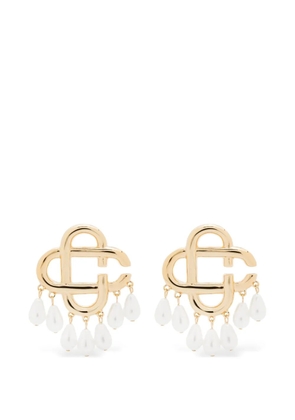 Casablanca pearl-drop earrings - Gold