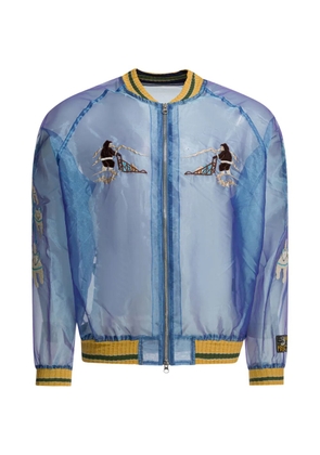 KAPITAL Embroidered bomber jacket - Blue