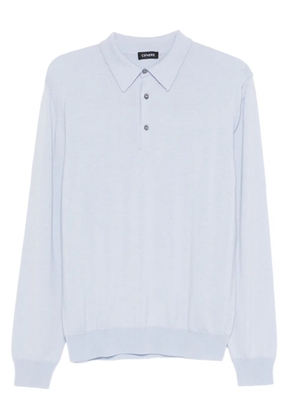 Cenere GB buttoned polo shirt - Blue