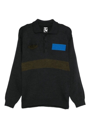 GR10K chest-pocket polo shirt - Grey