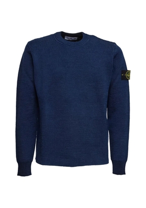 Stone Island ribbed badge sweater - Blue