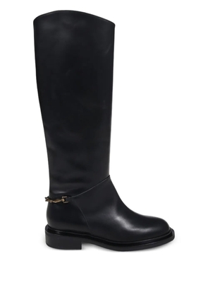 Sergio Levantesi Laura56 chain-leather boots - Black