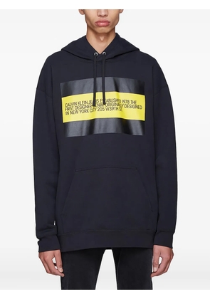 Calvin Klein Jeans Est. 1978 logo-patch hoodie - Black
