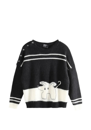 Enfants Riches Déprimés long-sleeve striped sweater - Black