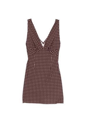 Faithfull the Brand Graciela polka-dot mini dress - Brown