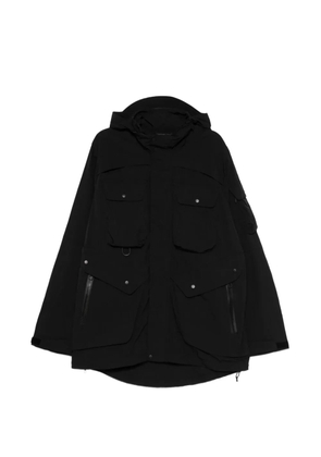 JG1 flap-pocket hooded jacket - Black