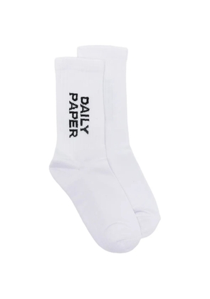 Daily Paper logo-print socks - White