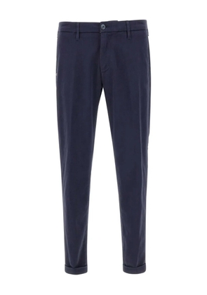 Re-Hash welt-pockets buttoned trousers - Blue
