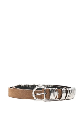 Federica Tosi Ring buckle belt - Brown