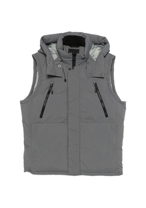 Mizuno Taslan hooded zip gilet - Grey