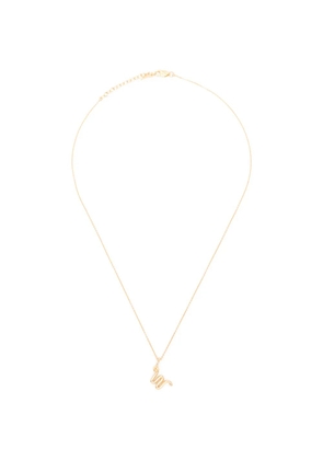 Missoma Curly Molten initial-W necklace - Gold