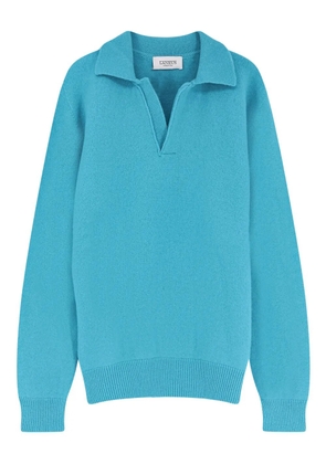 Laneus classic-collar sweater - Blue