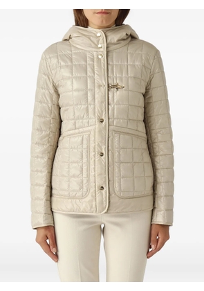 Fay hooded quilted jacket - Neutrals