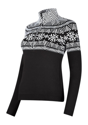 NEWLAND geometric-design sweater - Black