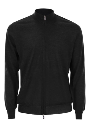 Fedeli zip-up wool cardigan - Grey