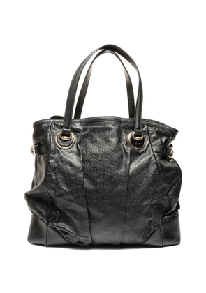 Gucci Pre-Owned 2000s Shima GG-pattern leather tote bag - Black