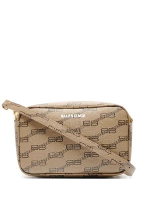 Balenciaga Pre-Owned 2020-2025 monogram-pattern shoulder bag - Neutrals