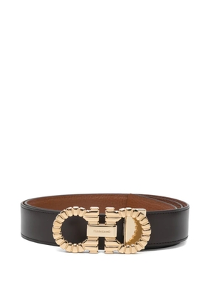 Ferragamo logo-plaque belt - Black