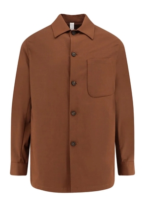 Hevo chest-pocket buttoned shirt - Brown