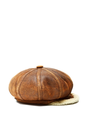 Christian Dior Pre-Owned 2000s button leather cap - Brown