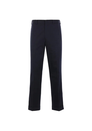 J.PRESS gabardine turn up trousers - Blue