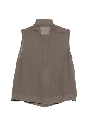 Rick Owens zip-fastening vest - Grey