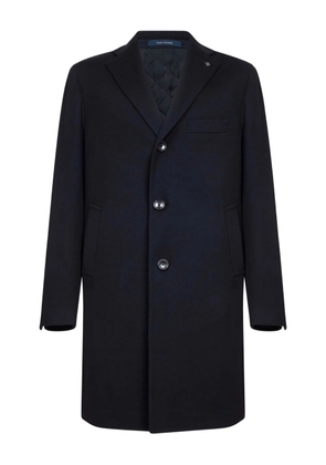 Tagliatore three-buttons logo-pin coat - Blue