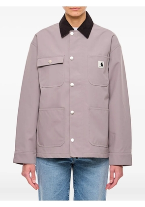 Carhartt WIP breast pocket velvet collar jacket - Grey