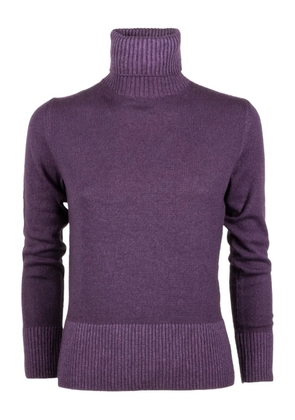 Base Milano ribbed roll-neck sweater - Purple