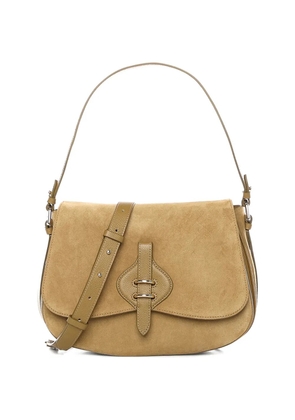 Coccinelle large Mavery strap leather shoulder bag - Neutrals