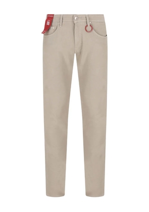 Sartoria Tramarossa Leonardo logo-patch cotton jeans - Neutrals