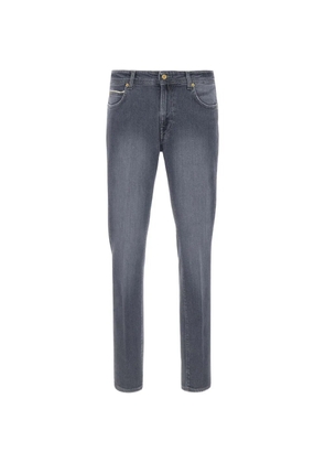 Briglia 1949 five-pocket logo-patch jeans - Grey