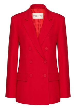 Valentino Garavani Crepe Couture double-breasted blazer - Red