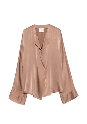 Forte Forte tassel-detail blouse - Brown