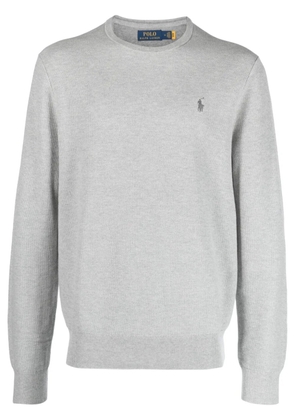 Polo Ralph Lauren Polo Pony-embroidered cotton jumper - Grey