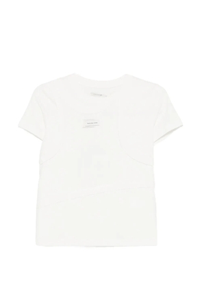 Feng Chen Wang panelled T-shirt - White