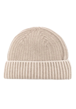 Sease ribbed cashmere beanie - Neutrals