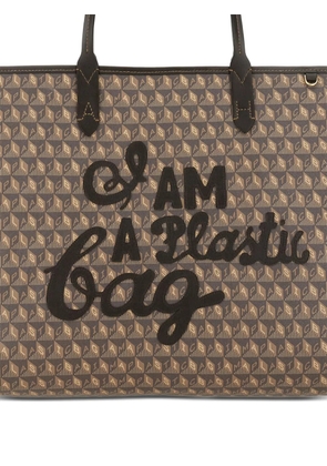 Anya Hindmarch patterned top-handle shoulder bag - Brown